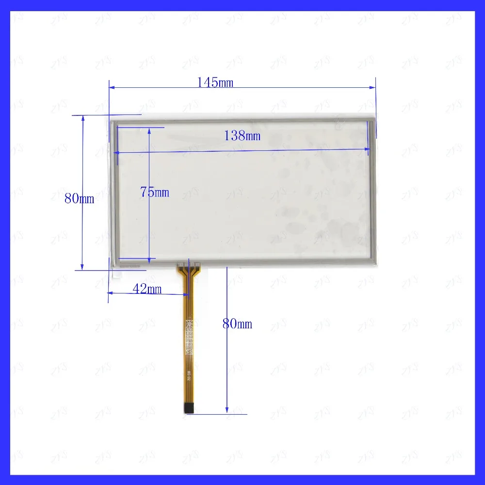 

NEW 50PCS/LOT 6inch M5707 this is compatible 4lines resistance touch screen panel 145mm*80mm TouchSensor 145*80