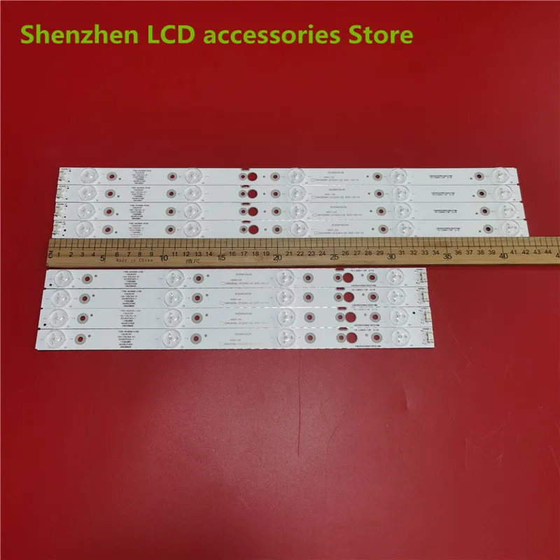 Barra de luz LED para TH-43FX680C de Panasonic, tubo de lámpara de SW43D09L-ZC22AG-02SW43D09R-ZC22AG-02, 3V, 5LED, 427MM, 4LED, 331MM, 100%