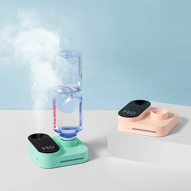 Creative Camera Humidifier Mini Air Humidifier 1200mAh Portable Wireless Diffuser Night Light Desktop Mist Maker 3 Colors