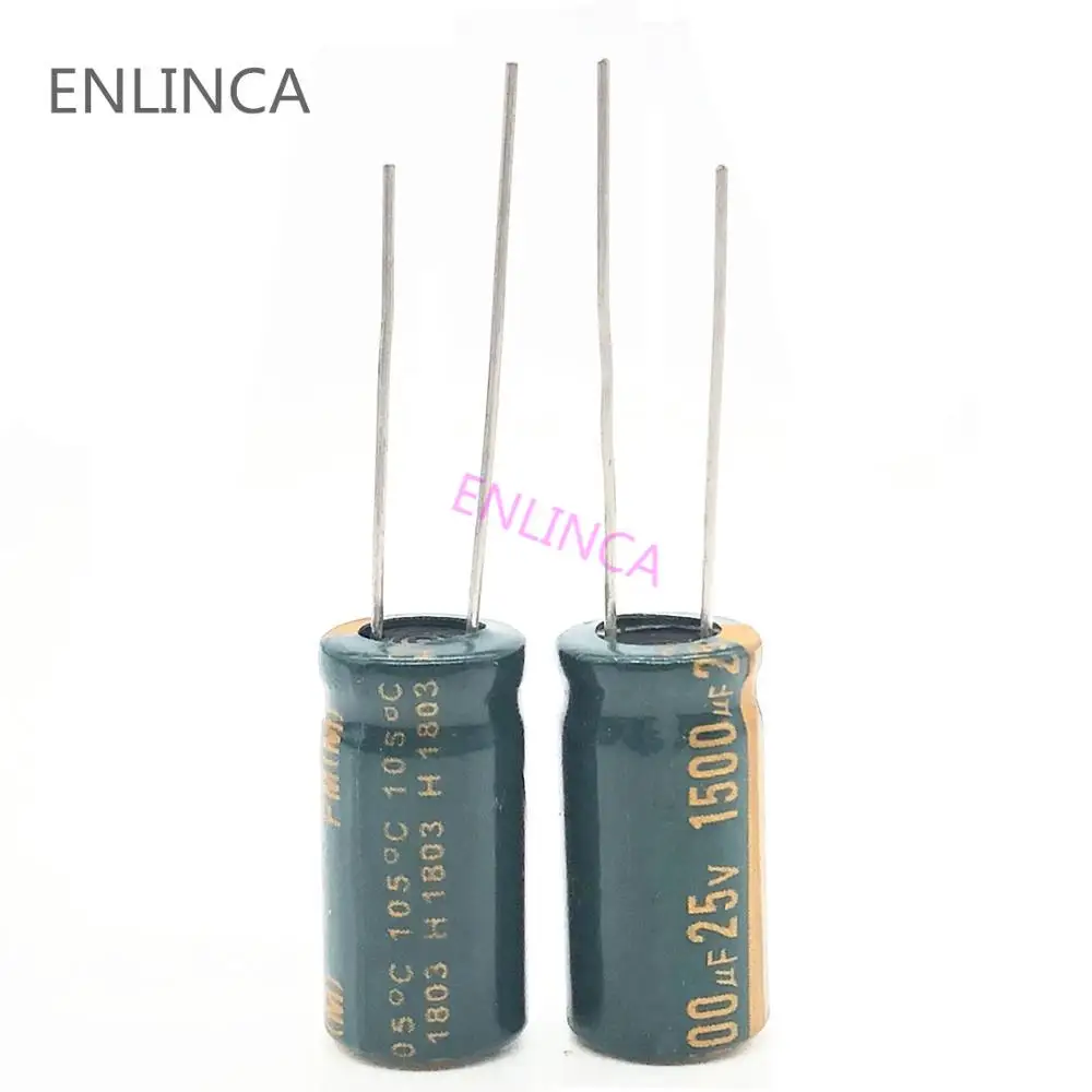 

20pcs/lot Q03 25V 1500UF Low ESR/Impedance high frequency aluminum electrolytic capacitor size 10*20 1500UF25V 20%