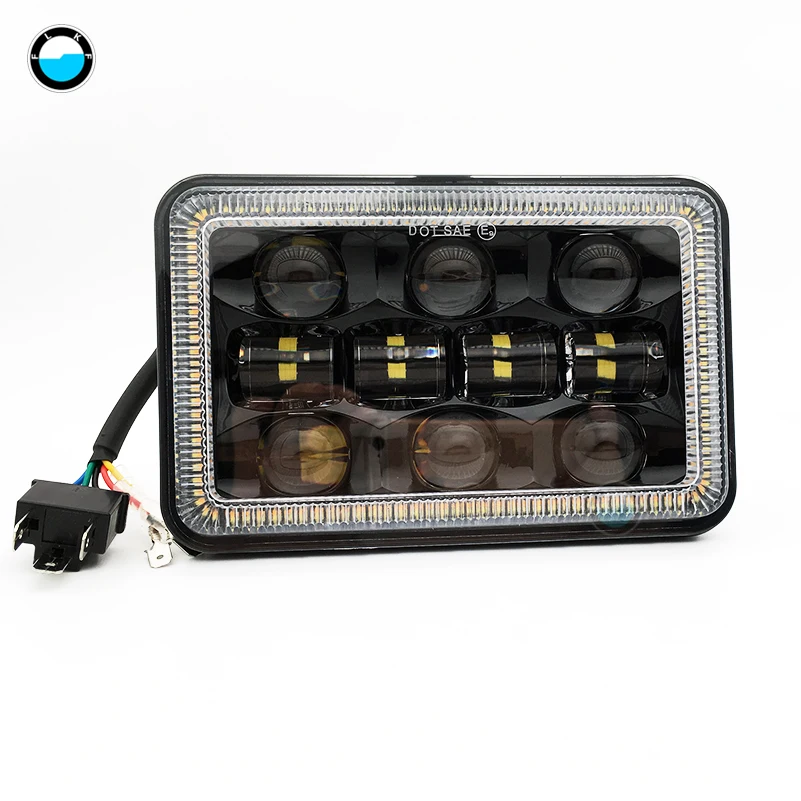 Rectangular 4x6 LED Headlights Hi/Lo Sealed Beam Replacement Headlamps for GMC Ford Chevrolet Trucks 4 x 6'' Led Headlamp.