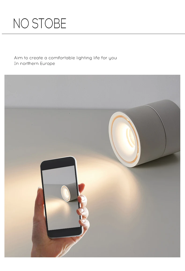 Saiyo Led Spotlights Surface Mounted 5W7W10W12W CREE Chip COB Adjustable for Home Shop Clothing Store 220V Ceiling Lamp