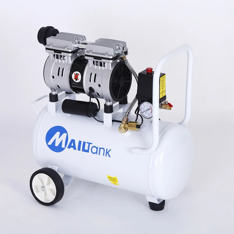 220V Oil-free silent air compressor 30L small portable portable air compressor