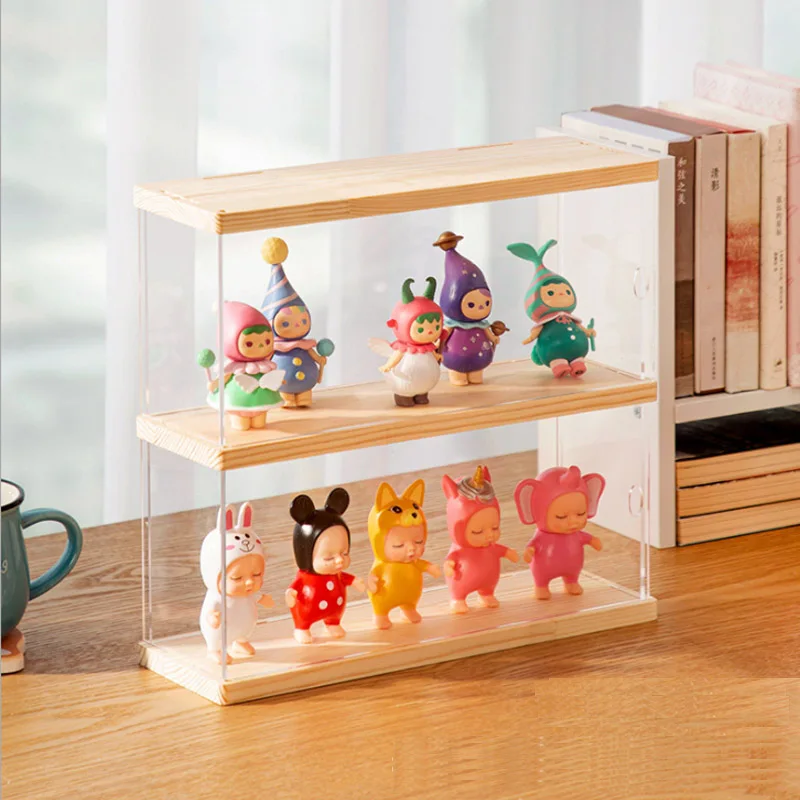 Imagem -02 - Toy Model Display Stand para Segurando Boneca Acessórios de Mão Figura Display Case Stand Handle Organizer Shelf Box Maquiagem Decoração