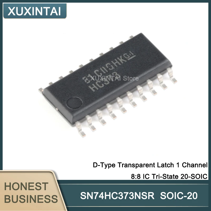 50Pcs/Lot  New Original SN74HC373NSR SN74HC373 D-Type Transparent Latch 1 Channel 8:8 IC Tri-State 20-SOIC