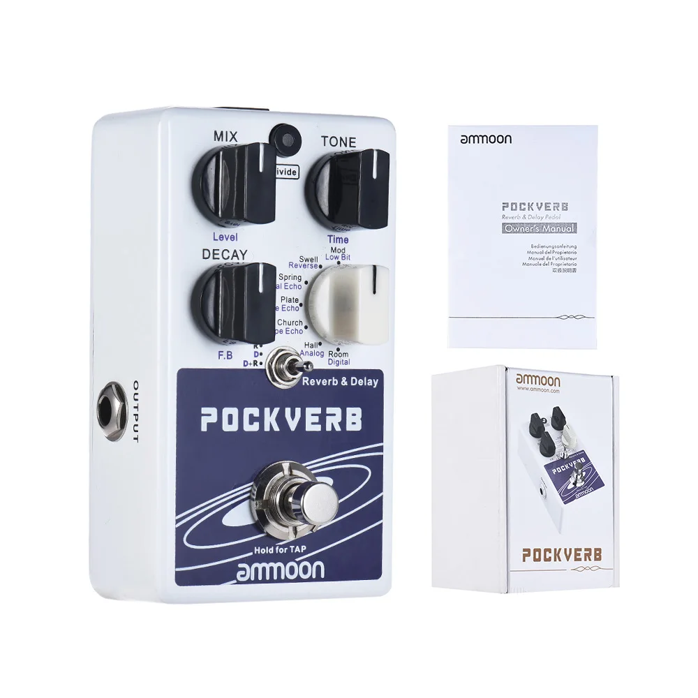 ammoon POCK LOOP Looper Guitar Effect Pedal 11 Loopers Supports 1/2 & 2X Speed Playback Reverse Functions True Bypass Pedal Part