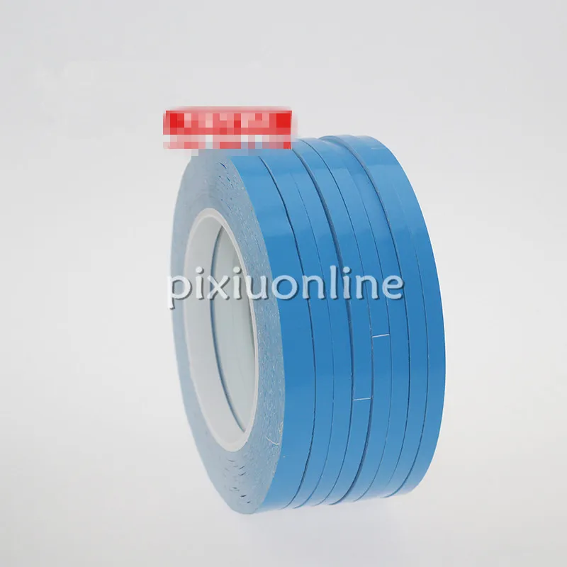 Thermal Dissipation Adhesive Tape Blue LED Double Sided Adhesive Tape for IC Cooling Fin Fixed 25meters long 0.15mm thickness