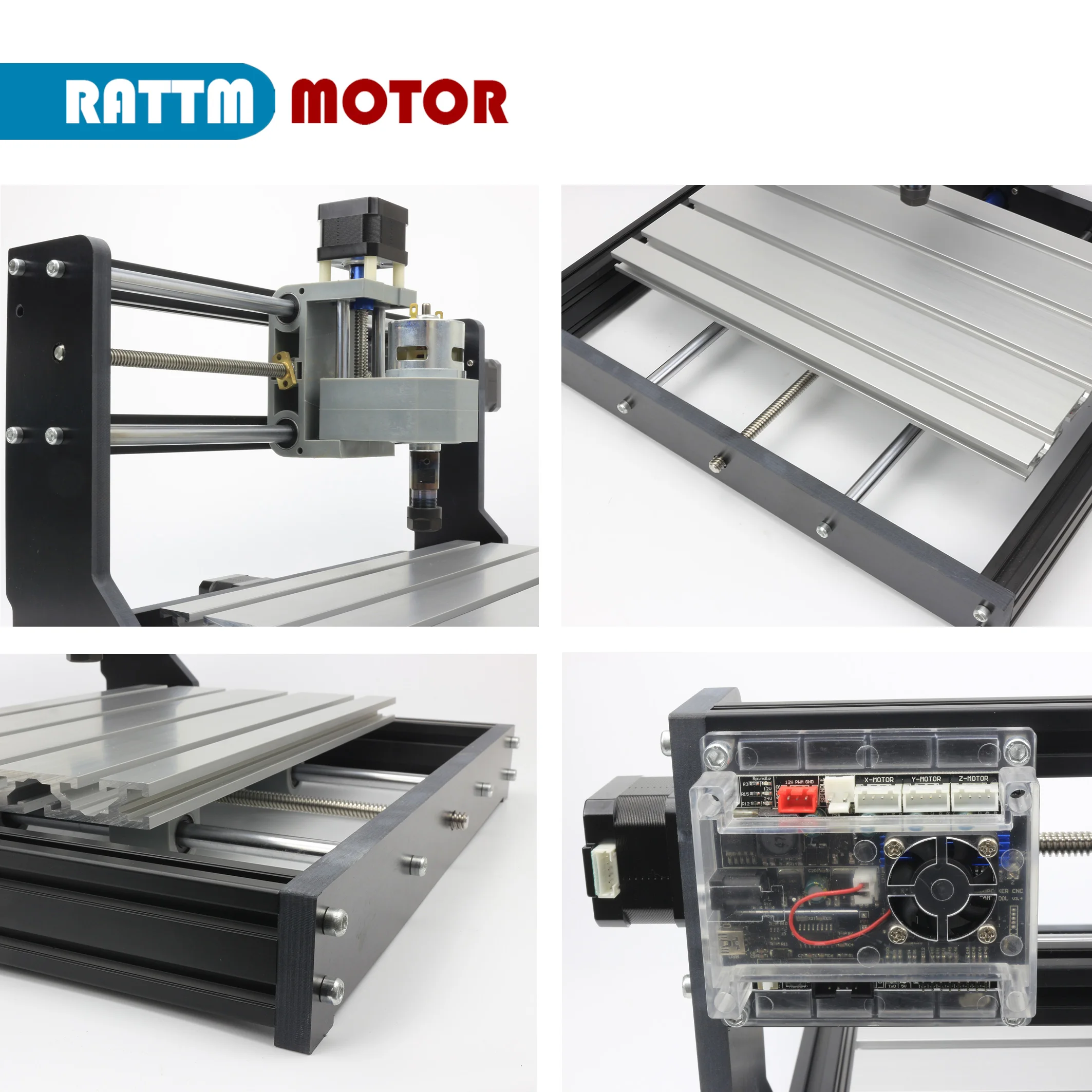 【IVA libre de la UE】Mini fresadora láser CNC para carpintería 3018 Pro 3 ejes + pinza ER11