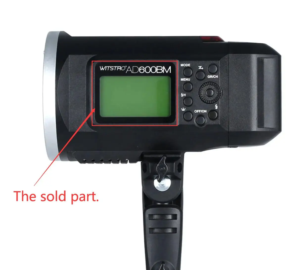 الأصلي ل Godox AD600BM AD600 BM Speedlite فلاش الجزء الخلفي الجانب غطاء علبة LCD حماية قذيفة لا شاشة LCD