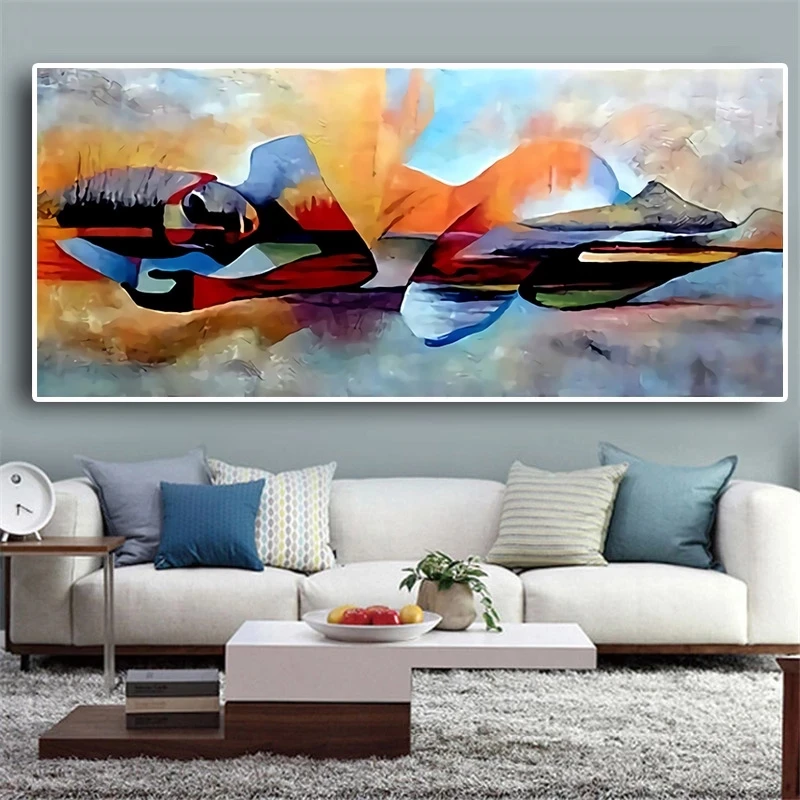 

Watercolor Lord Buddha Abstract Oil Painting on Canvas Religious Posters and Prints Cuadros Wall Art Pictures for Living Room
