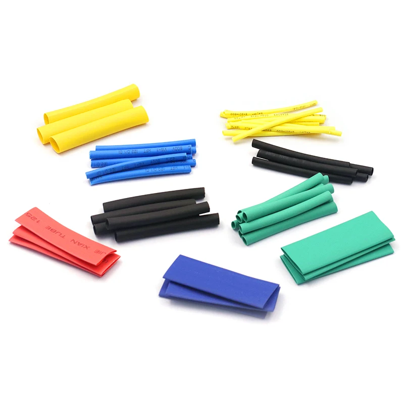 127/164/280/328Pcs 2:1 Thermoresistant Heat Shrink Tube For Cables Kit Shrinking Assorted Pack Wire Cable Insulation Sleeve