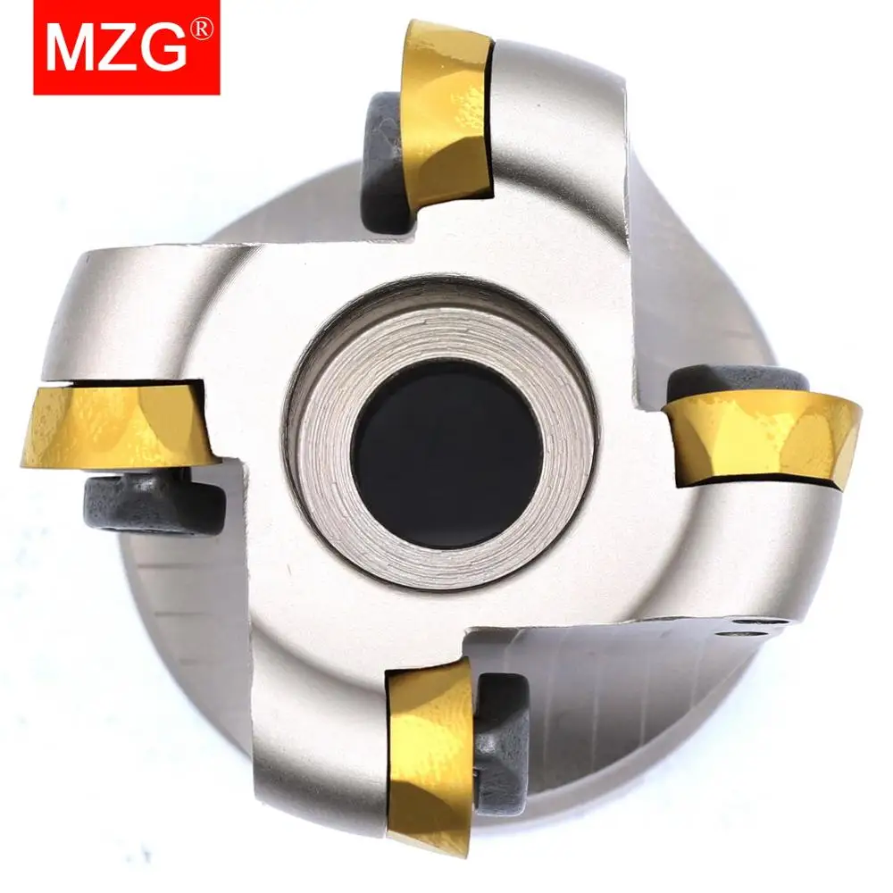 MZG EMRW 6R 5R RP 63 50 100 RPMT 1003 1204 Carbide Inserts End Mill Head Cutting Machining Round Nose Face Milling Cutter