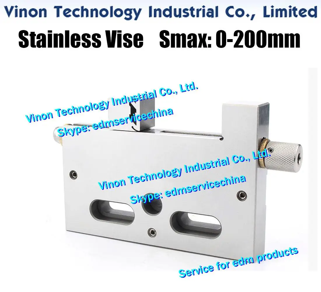 Max. Open: 0-200mm Stainless Steel Vise VISE-200, Parts Wire-EDM Vises, Precision Vises of Clamping range 200mm for all WireCut