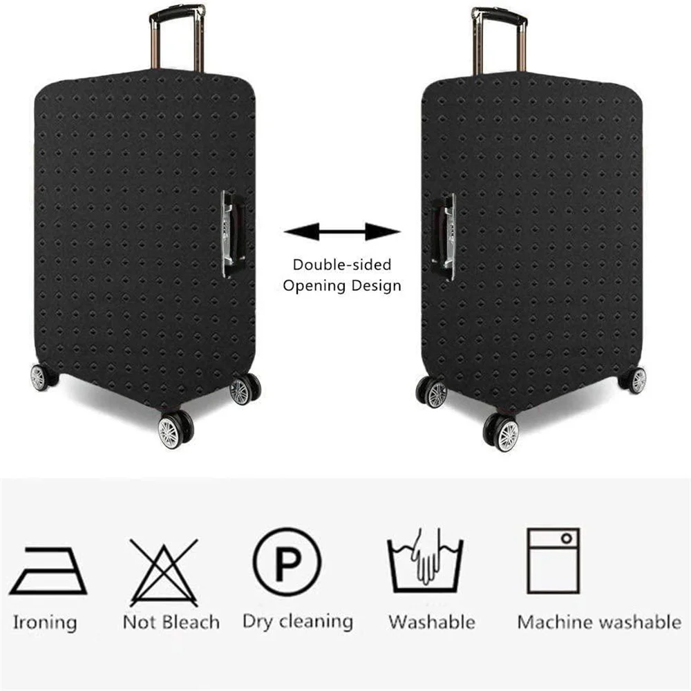 Thicker Travel Luggage Protective Cover Suitcase Case Cover Travel Accessories Elastic Luggage Cover Apply to 19-32inch Suitcase