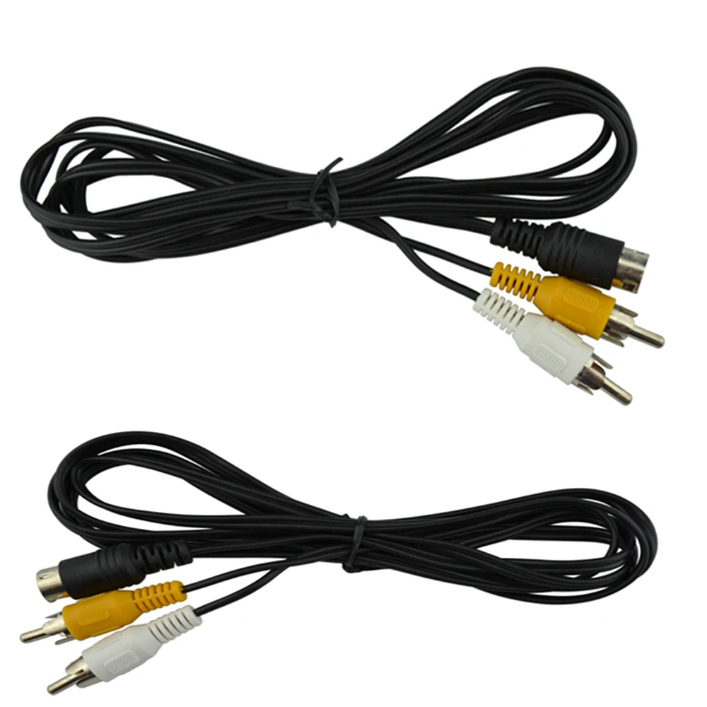 

3 pin/9 pin Audio video AV Cable for SEGA Mega Drive 2 RCA Cord for SEGA Genesis 2