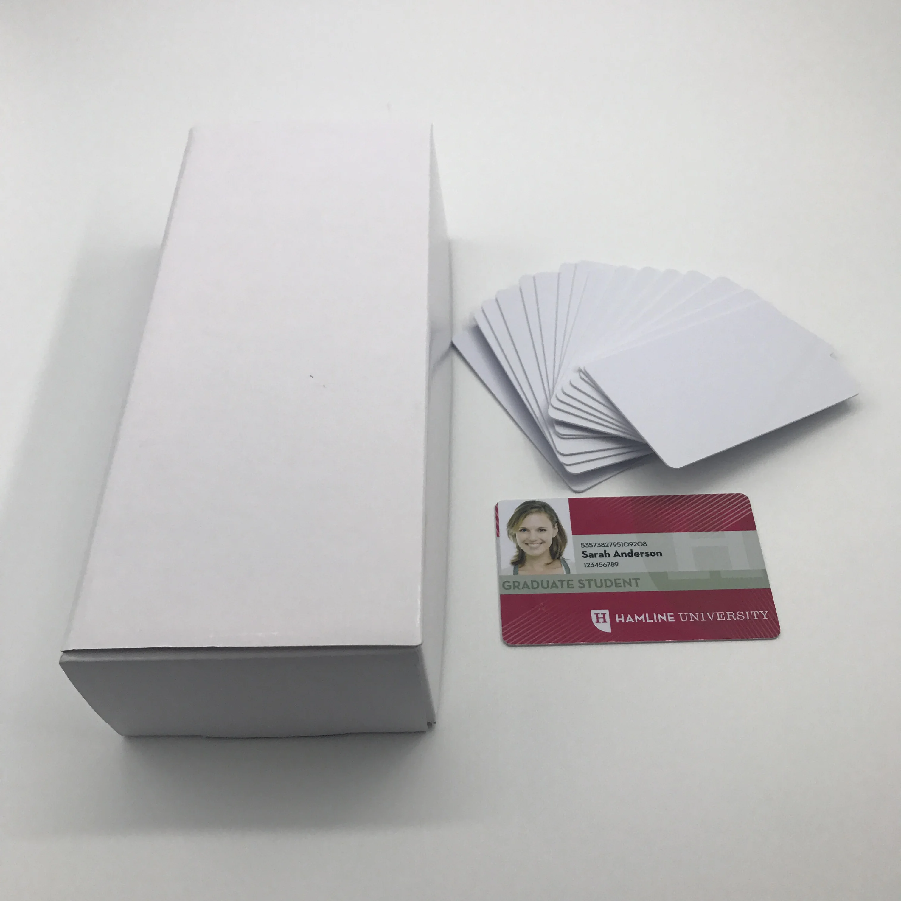 100PCS 20mil 0.45mm thickness Blank Inkjet PVC ID Card 0.45mm Thickness Printable for Epson or Canon Inkjet Printer