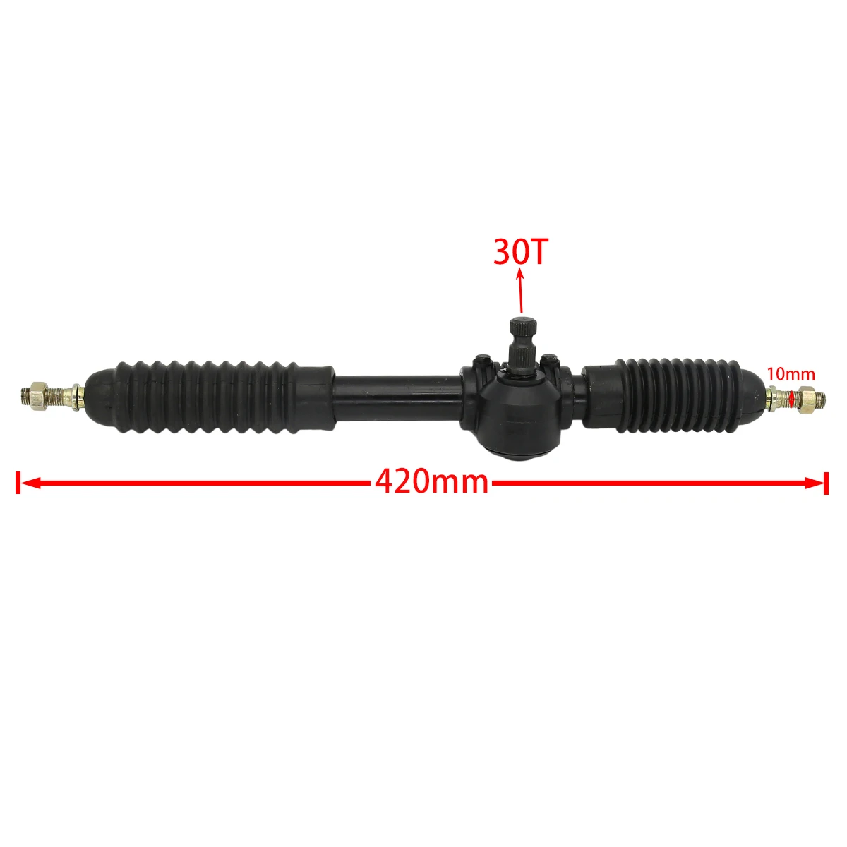 

420mm Power Steering Gear Shaft Rack Pinion Assembly For DIY China Go Kart Buggy Karting ATV UTV Bike Parts