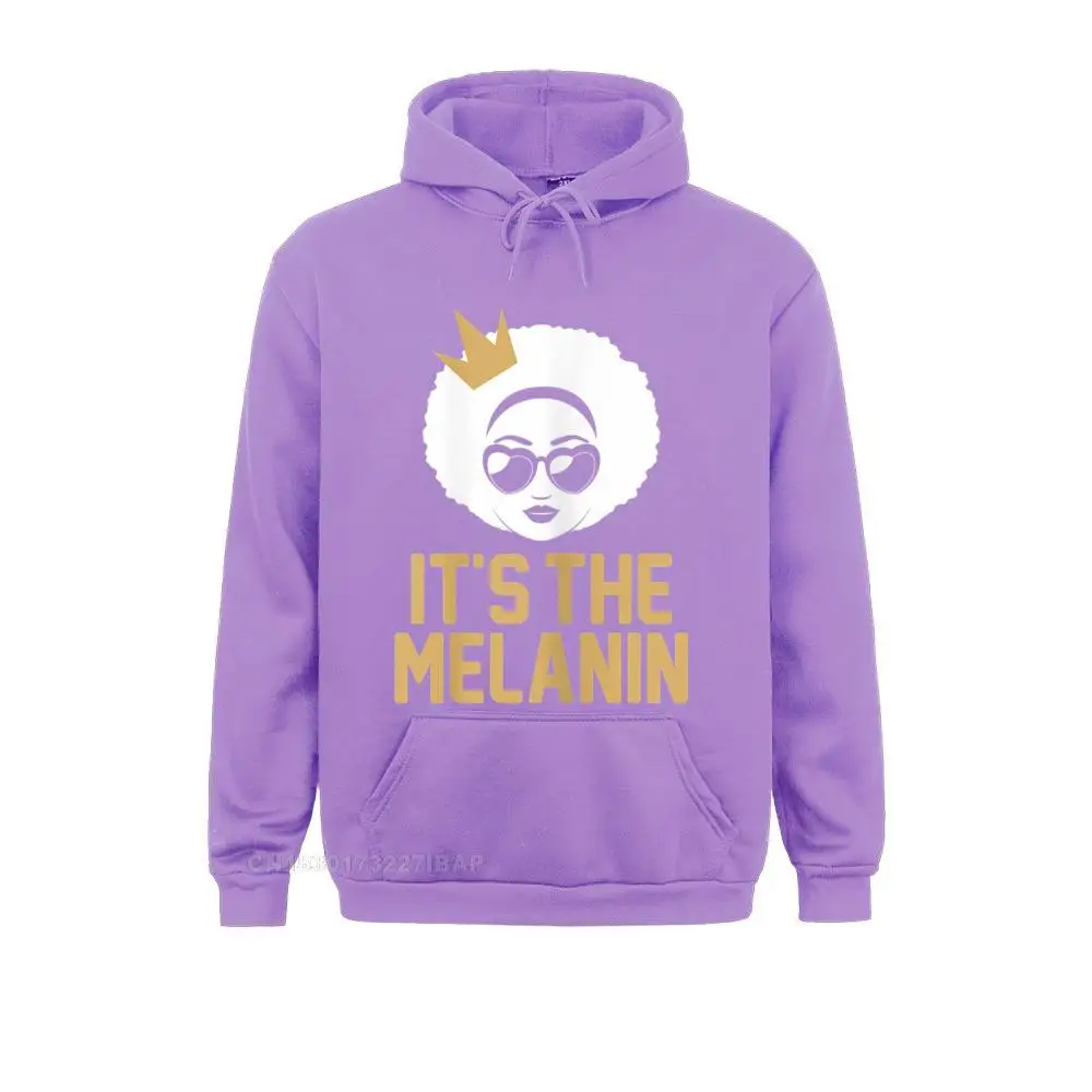 Womens It's The Melanin African American Melanin Shirt For Men Hoodies Clothes Oversized Geek Long Sleeve Man Sweatshirts Gothic