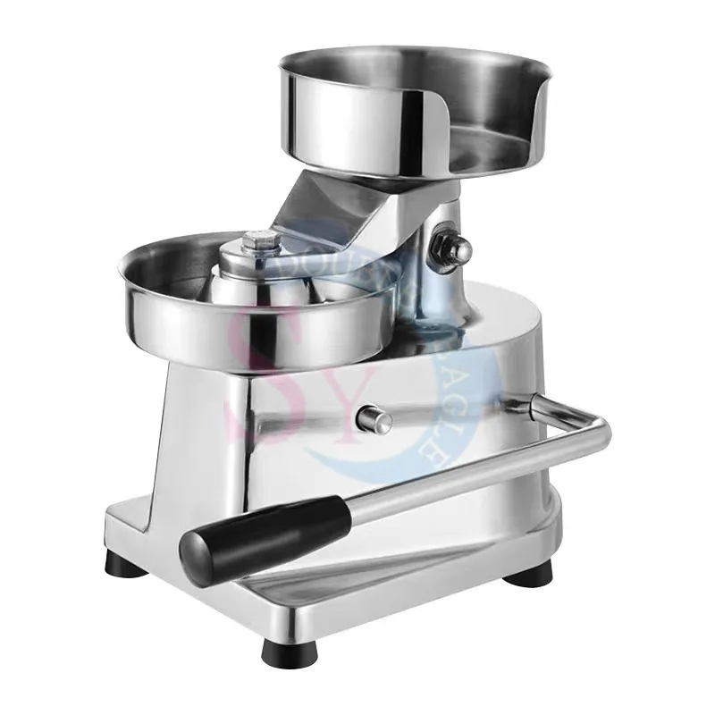 Household Stainless Steel Manual Chicken Hamburger Making Machine Hand Burger Press Meat Pie Forming Processing Equipment