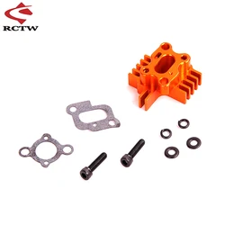 CNC Alloy Intake Manifold Set for 23-30.5CC Gas Engine Zenoah CY for 1/5 Hpi Rovan Km Mcd Fg Gtb Racing Baja Losi Rc Car Parts