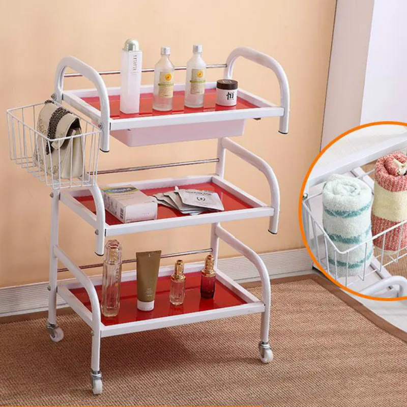 

Special hairdressing beauty trolley three-layer Hair salon beauty salon trolleys barber shop tool cabinet