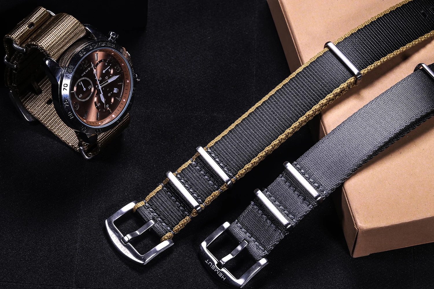 High Quality One Piece Watch Band Nylon Wrist Strap For Men Movement Military  Replacement   20mm18mm22mm