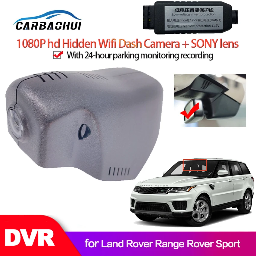 

Car DVR Wifi Video Recorder Dash Cam Camera For Land Rover Range Rover Sport 2016-2022 Night vision full hd