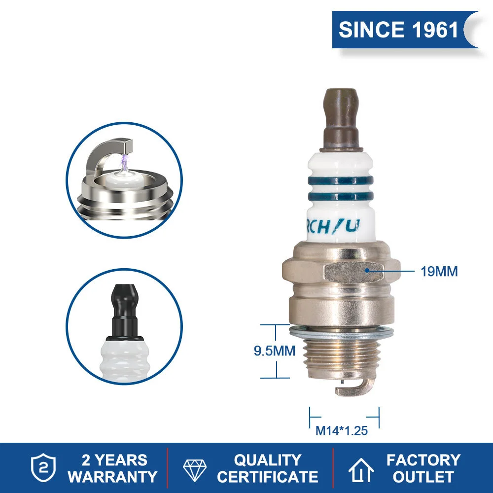 Engine Spark Plug Iridium Candles U-Groove L7RIU Replacement Is Suitable for Candle BMR7A DENSO W22M-U CHAMPION RCJ6