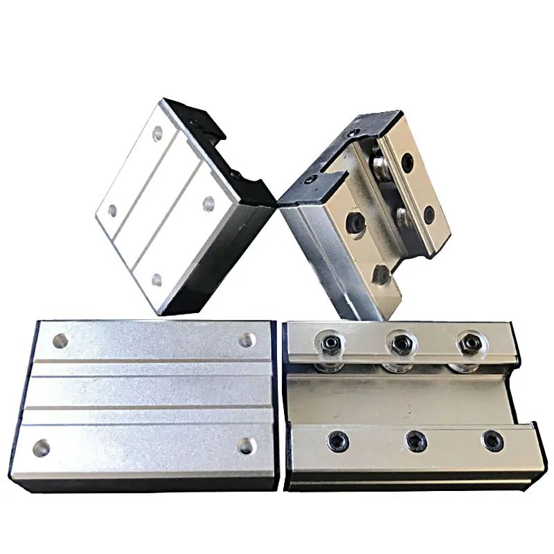 1/2PC Linear Guide Rail High-speed External Dual-axis LGD12 Sliding Rail Mechanical Bearing + 200L-10 Slider