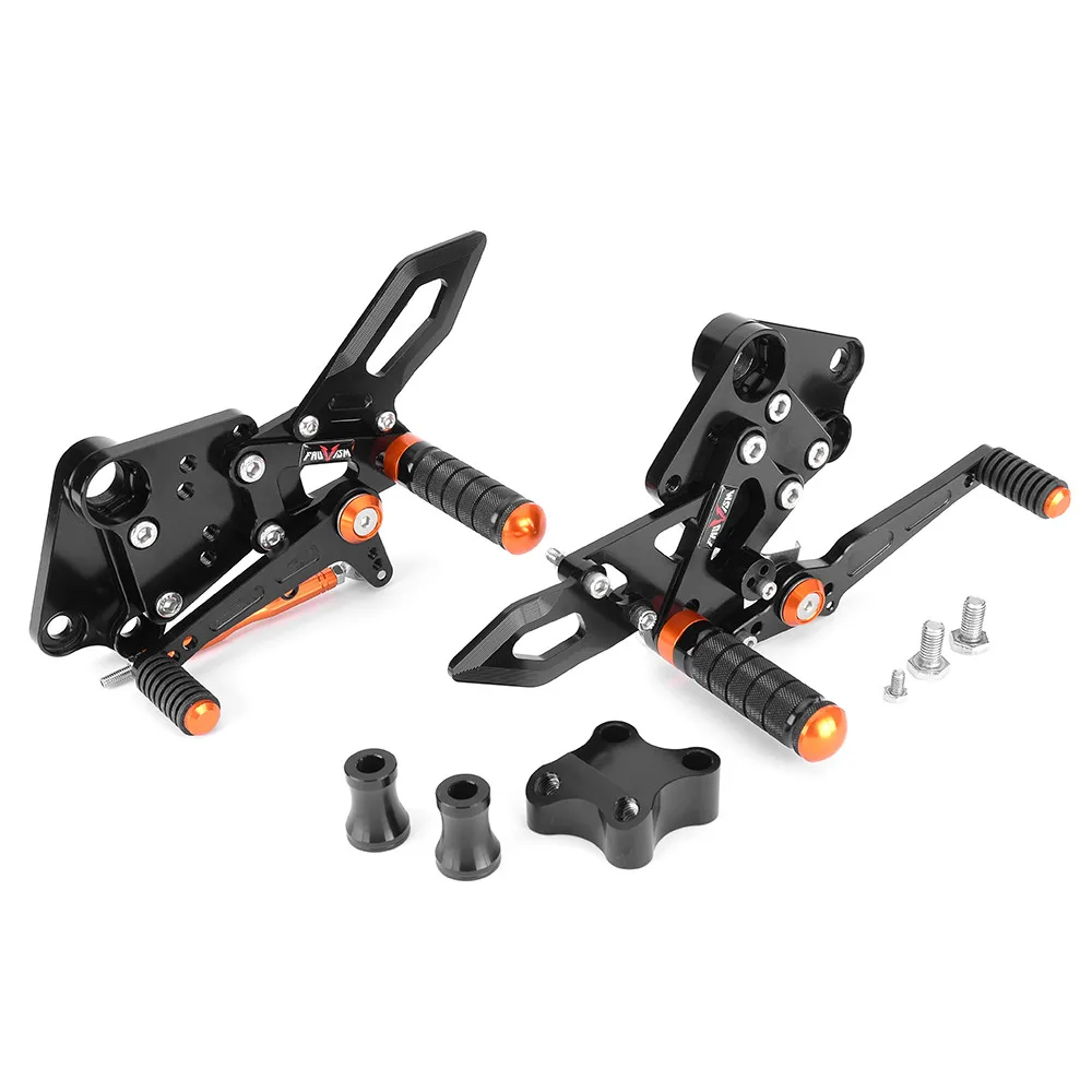 

Rearsets for DUKE 390 250 200 125 2018-2023 Rearsets for KTM 250 390 Duke 2021 2022 Adjustable Rear Footrests For DUKE390 2019