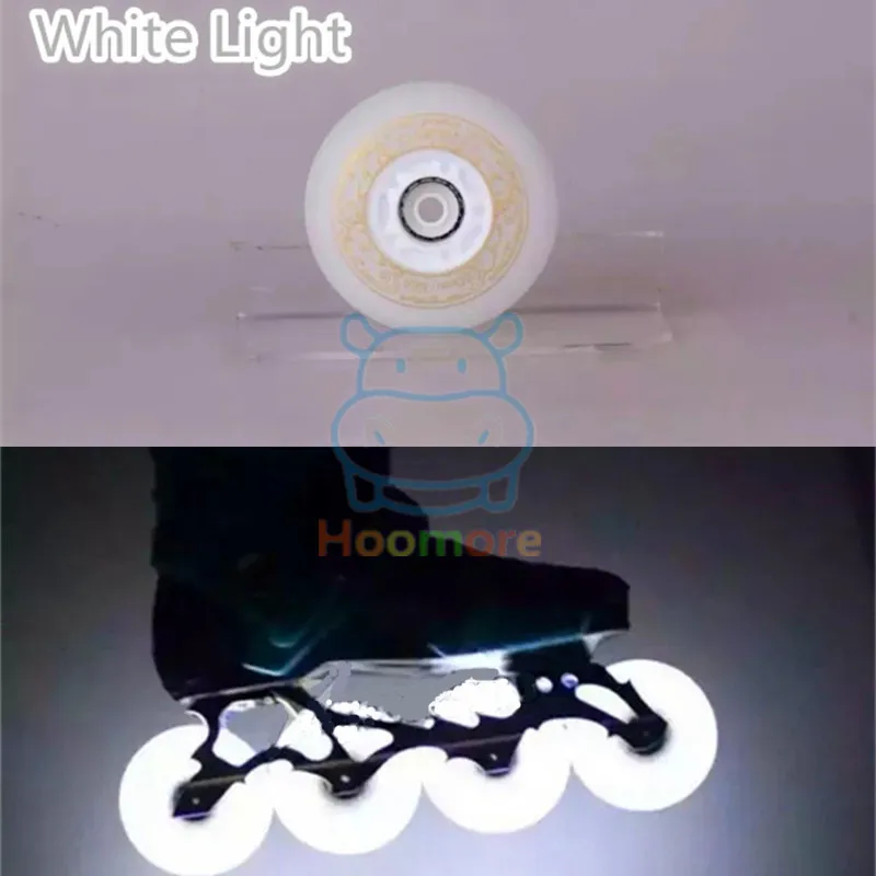 88A LED flash firestone spark skating wheel, 52 104 208 flints inline skate wheels, big fire than 90A wheel