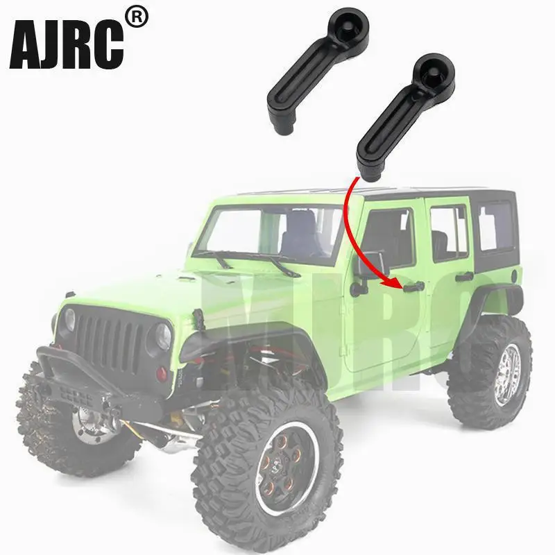 

1/10 Wrangler Car Shell Door Handle Side Body Door Handles for 1:10 SCX10II 90046 90047 TRX-6 D90 RC Cars Decoration Accessories