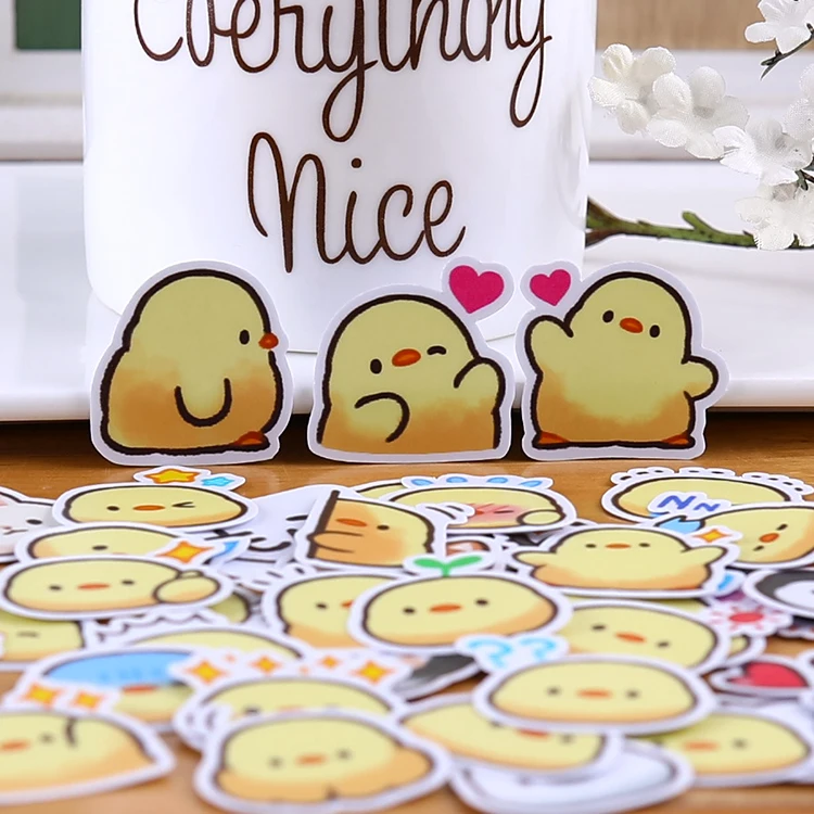 

40pcs/lotCute chick Sticker Diy Album Scrapbooking Diary Planner Journal Sticker Decorative Label For Kids