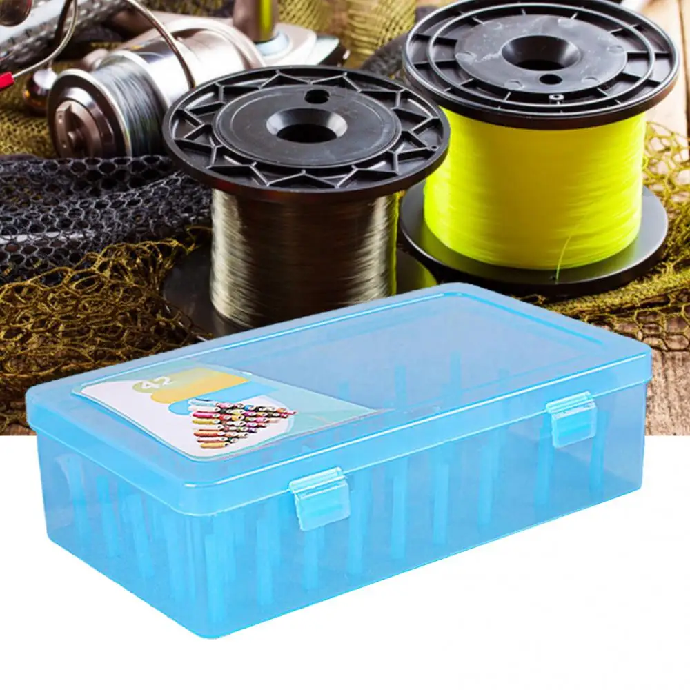 Sewing Threads Storage Box 42 spools Transparent Needle Wire Storage Container Case Sewing Organizer for Home