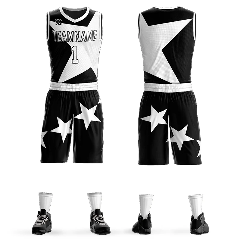 Custom Basketball Shirt Printing Team Name Number Graffiti Competition Training Suit Basketball Jersey Set