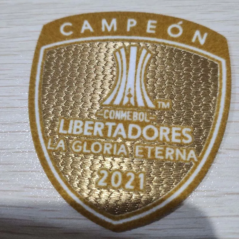 Libertadores La gloria eterna 2021 2022 Conmebol Football Badges Campeon 2021 Flocking Iron On Soccer Patches