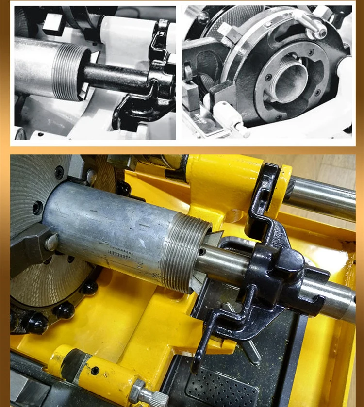 2-дюймовый электрический резьбонарезной станок, многофункциональный станок для легкой проволоки, резка труб, пожарный шланг, машина для резки легких труб