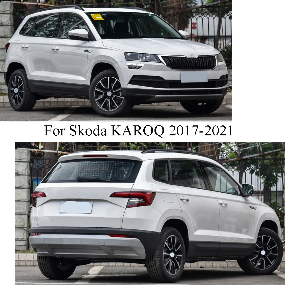 For Skoda KAROQ 2017 2018 2019 2020 2021 Car Sticker Garnish Pillar Window Middle Strip Trim Frame Hoods