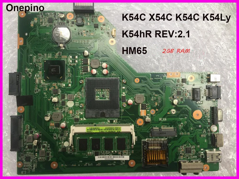 K54C Laptop motherboard for ASUS K54C X54C K54 K54Ly K54hR system board 2GB ram onboard REV 2.1 tested working