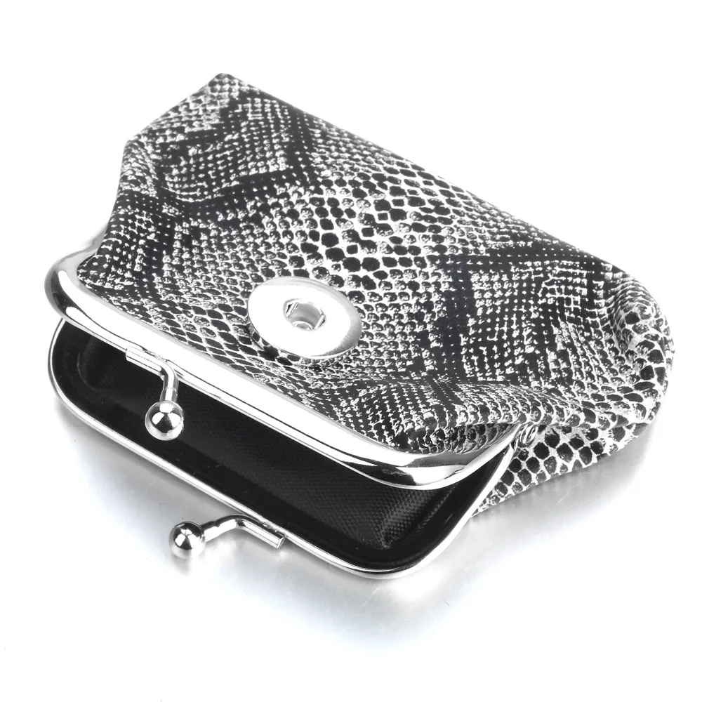 New Snap Jewelry PU Leather 18MM Snap Button Owl Coin Purses Small Wallets Pouch Kids Girl Women\'s Money Bags ZN069