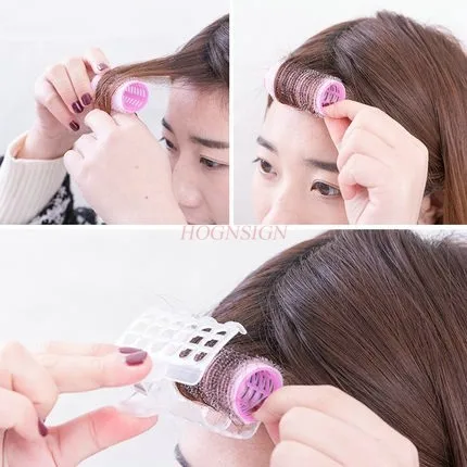 Air Bangs Hair Curler Large Reel Hair Curler Clip Pear Flower Self-adhesive Plastic Hair Curler Does Not Hurt Hair Sale