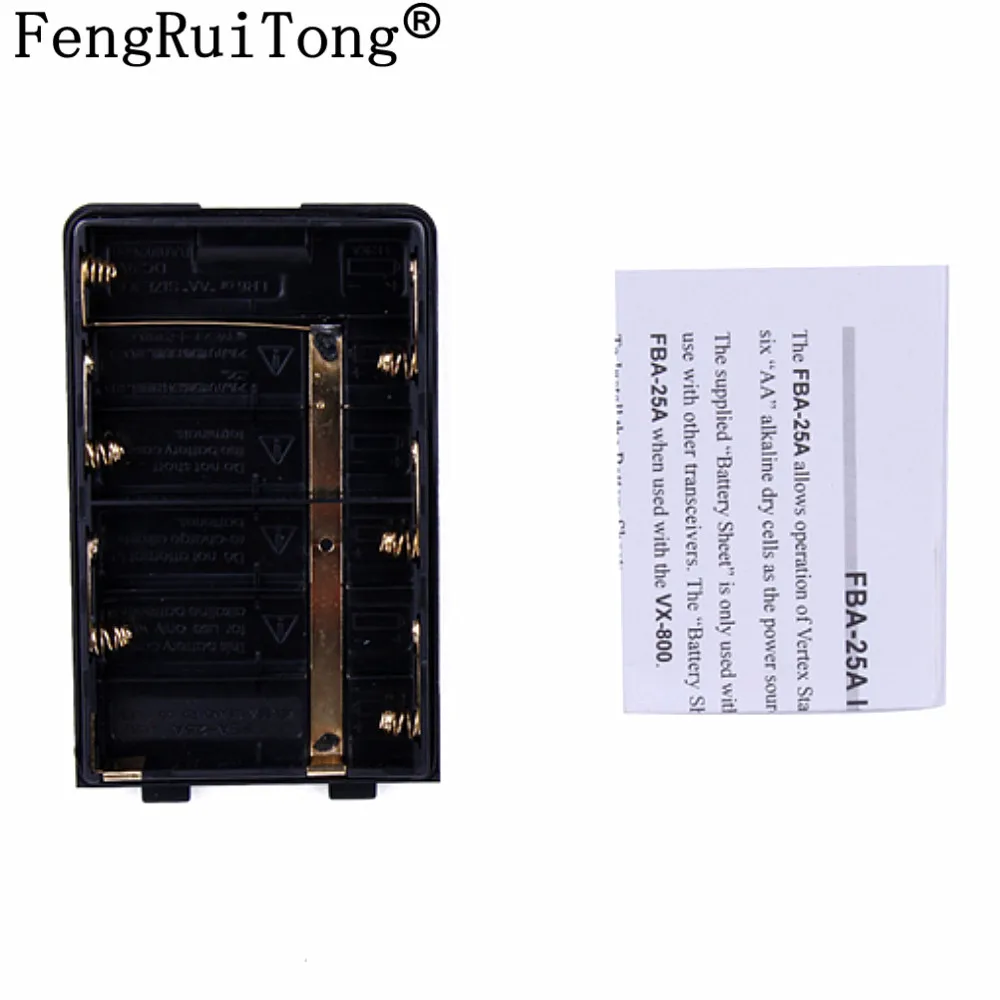 FBA-25A 6 * AA Batterie Pack pour Yaesu/VERalerPortable Walperforated Talkie FT60R VXA-200 VXA-210 VXA-300 VX-150 VX-160