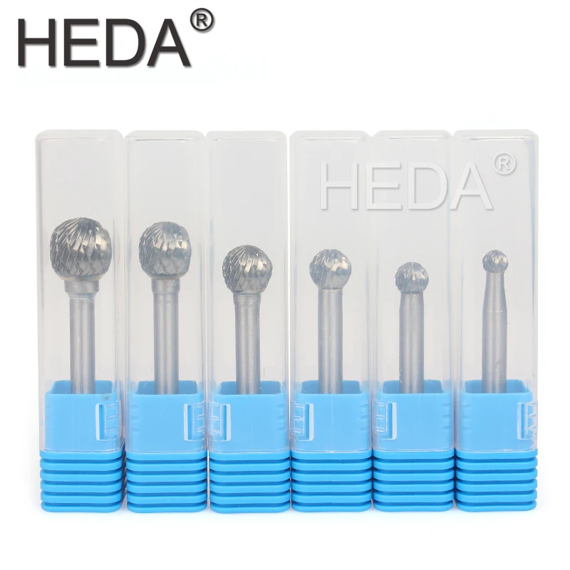 Brocas de carburo de tungsteno serie DX, juego de limas rotativas de aleación YG8, cabezales de grabado, herramientas manuales para moler Metal y tallar madera, 6-16mm
