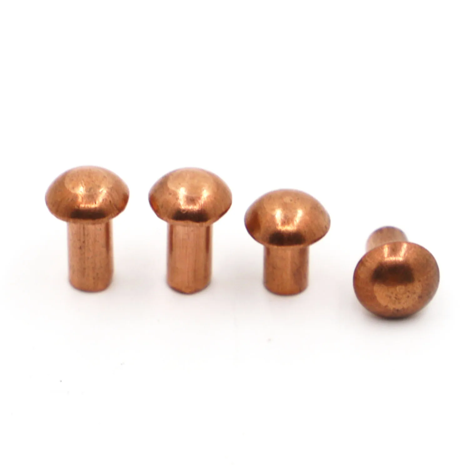 1-50pcs M1.5 M2.0 M2.5 M3 M4 M5 M6 M8 Copper Solid Round Head Rivet Alloy Self-plugging Rivet GB867