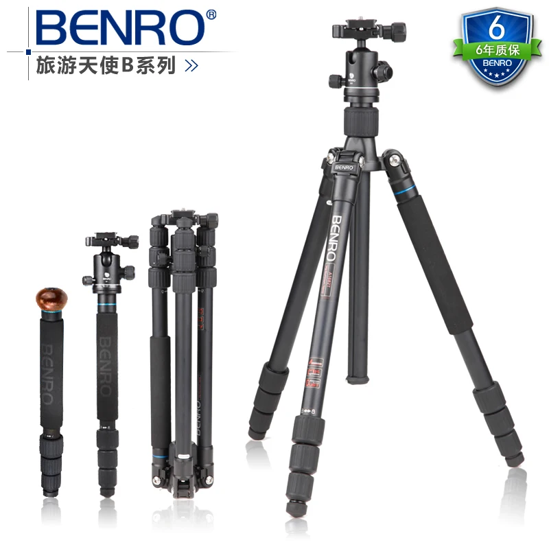 

New Benro A1682TB0 Aluminium Tripod Monopod Travel Angel Kit four in one *Free shipping