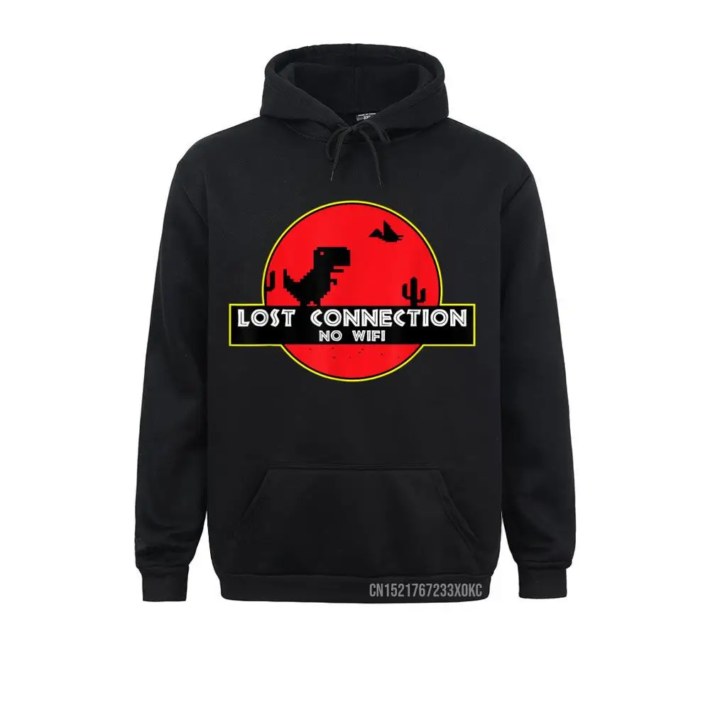 Lost Connection No Wifi Google Dinosaur Design Hoodie Comics Sweatshirts Newest NEW YEAR DAY Hoodies Male Slim Fit Clothes