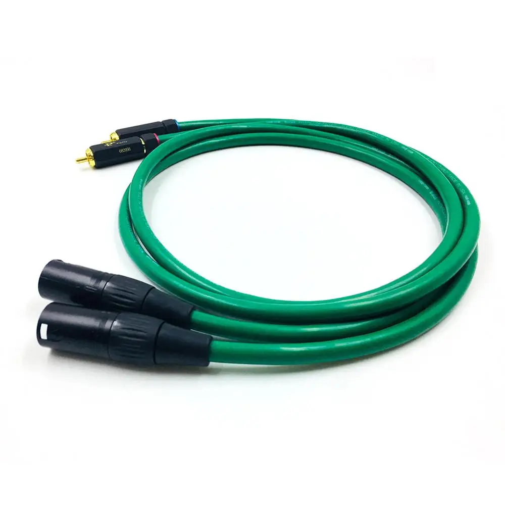 

Hifi MCINTOSH 2328 Audio Cable 2 RCA to 2 XLR 3 Pin for Amplifier Sound Box Dual XLR to Dual RCA Hifi Microphone Cable