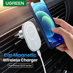 UGREEN Magnetic Car Wireless Charger For iPhone 13 12 Pro Max Phone Holder Car Charger For iPhone 13 12 Mini Qi Wireless Charger