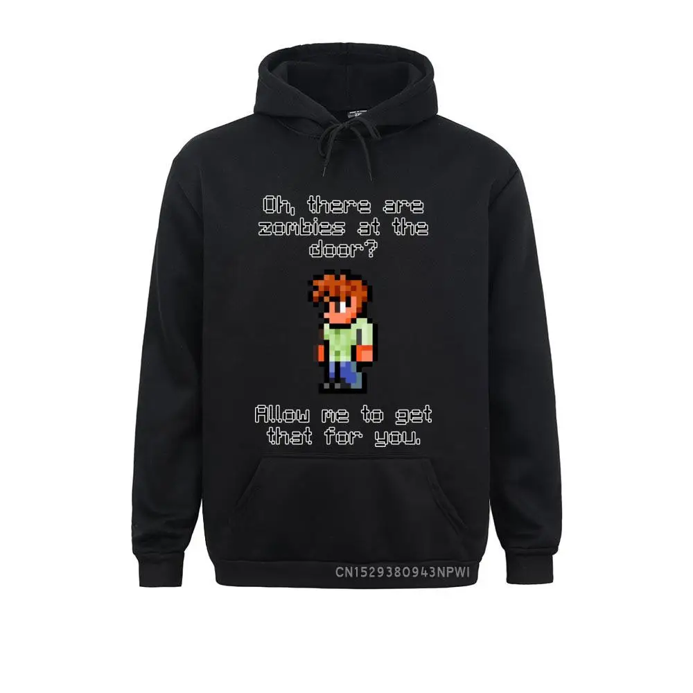 

Terraria Sweatshirt Guide Likes Zombies Hoodie Cute Print Pullover Men's Long Sleeve Streetwear Costume Sportswear