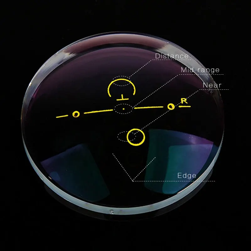 YIMARUILI 1.56 1.61 1.67 1.74 lentilles multifocales progressives, antireflet asphérique anti-rayures HD optique sur Prescription